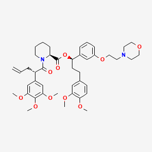 molecular formula C43H56N2O10 B12388694 FKBP51F67V-selective antagonist Ligand2 