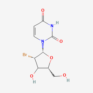 molecular formula C9H11BrN2O5 B12388710 1-[(2R,3S,5R)-3-bromo-4-hydroxy-5-(hydroxymethyl)oxolan-2-yl]pyrimidine-2,4-dione 