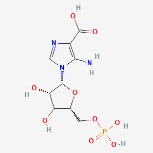 molecular formula C9H14N3O9P B12388801 5-amino-1-[(2R,3S,5R)-3,4-dihydroxy-5-(phosphonooxymethyl)oxolan-2-yl]imidazole-4-carboxylic acid 