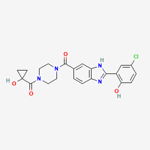 [2-(5-chloro-2-hydroxyphenyl)-3H-benzimidazol-5-yl]-[4-(1-hydroxycyclopropanecarbonyl)piperazin-1-yl]methanone