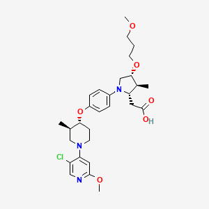 molecular formula C29H40ClN3O6 B12388826 GPR40 agonist 7 