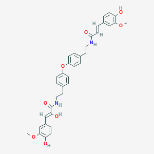 molecular formula C36H36N2O8 B12388840 Lyciumamide A 