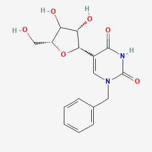 molecular formula C16H18N2O6 B12388842 N1-Benzyl pseudouridine 