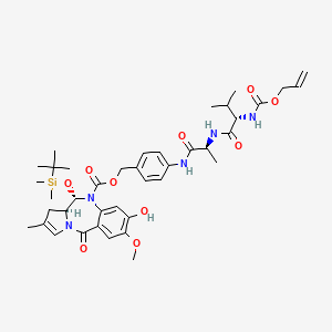 molecular formula C40H55N5O10Si B12388887 Tesirine intermediate-2 