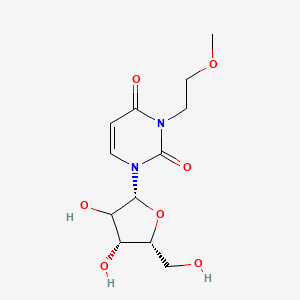 molecular formula C12H18N2O7 B12388889 N3-(2-Methoxy)ethyluridine 