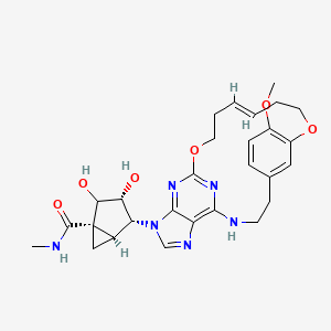 molecular formula C28H34N6O6 B12388903 A3AR agonist 1 