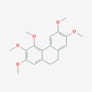 molecular formula C19H22O5 B12388937 2,3,4,6,7-Pentamethoxy-9,10-dihydrophenanthrene 