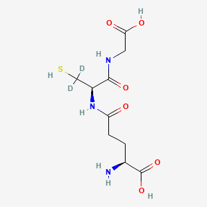 molecular formula C10H17N3O6S B12388947 L-Glutathione reduced-d2 