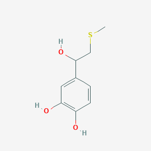 4-(1-Hydroxy-2-methylsulfanylethyl)benzene-1,2-diol