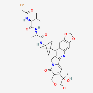 molecular formula C36H38BrN5O9 B12389005 Br-Val-Ala-NH2-bicyclo[1.1.1]pentane-7-MAD-MDCPT 