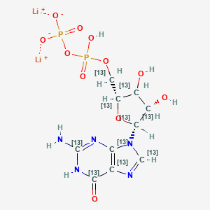 Guanosine 5'-diphosphate-13C10 (dilithium)