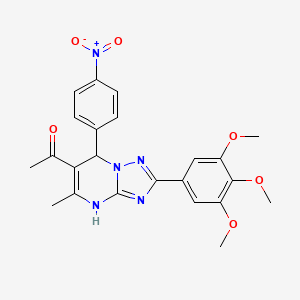 molecular formula C23H23N5O6 B12389017 Tubulin polymerization-IN-12 