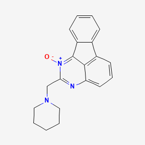 molecular formula C20H19N3O B12389038 Indeno[1,2,3-de]quinazoline, 2-(1-piperidinylmethyl)-, 1-oxide CAS No. 5358-76-9