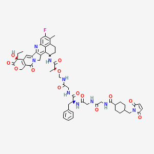 molecular formula C55H60FN9O13 B12389065 Mal-cyclohexane-Gly-Gly-Phe-Gly-Exatecan 