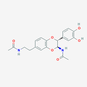 molecular formula C20H22N2O6 B12389076 N-Acetyldopamine dimer-3 