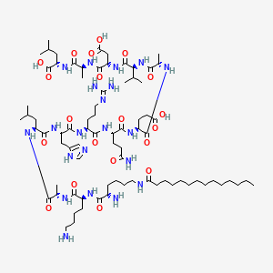 molecular formula C78H137N21O20 B12389102 AC3-I, myristoylated 