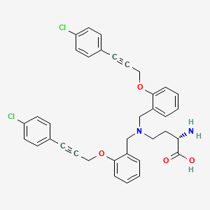 molecular formula C36H32Cl2N2O4 B12389121 Asct2-IN-1 