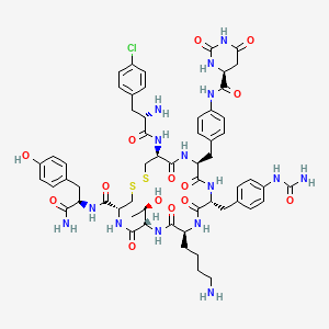 molecular formula C58H72ClN15O14S2 B12389138 Satoreotide CAS No. 1801415-23-5