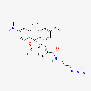 molecular formula C30H34N6O3Si B12389145 SiR-azide 