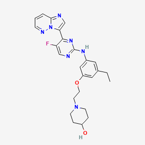 molecular formula C25H28FN7O2 B12389198 AZ-Tak1 