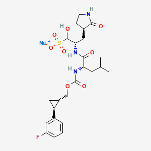 molecular formula C24H33FN3NaO8S B12389208 SARS-CoV-2 3CLpro-IN-10 