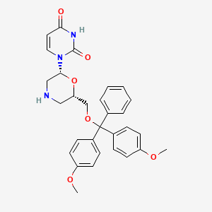 molecular formula C30H31N3O6 B12389222 7'-O-DMT-morpholino uracil 