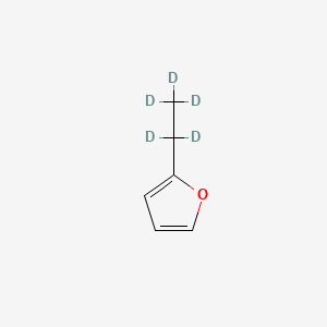 molecular formula C6H8O B12389244 2-(1,1,2,2,2-pentadeuterioethyl)furan 