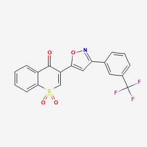 molecular formula C19H10F3NO4S B12389245 Mao-B-IN-28 