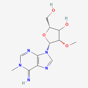 (2R,4S,5R)-2-(hydroxymethyl)-5-(6-imino-1-methylpurin-9-yl)-4-methoxyoxolan-3-ol