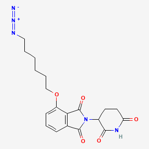 molecular formula C19H21N5O5 B12389266 Thalidomide-O-C6-azide 