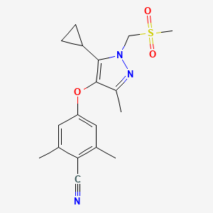 molecular formula C18H21N3O3S B12389267 PR antagonist 1 