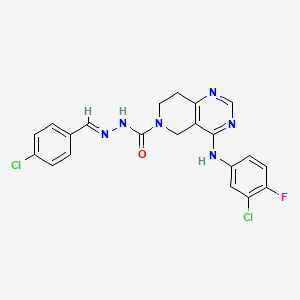 molecular formula C21H17Cl2FN6O B12389272 ATX inhibitor 18 