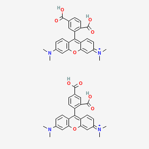 molecular formula C50H46N4O10+2 B12389286 (5)6-Carboxytetramethylrhodamine 