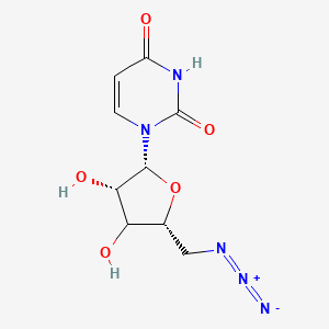 1-[(2R,3S,5R)-5-(azidomethyl)-3,4-dihydroxyoxolan-2-yl]pyrimidine-2,4-dione