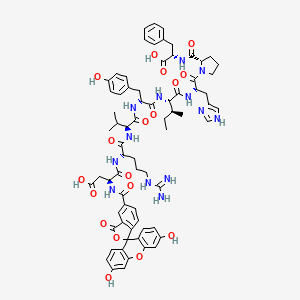 molecular formula C71H81N13O18 B12389314 Angiotensin II human, FAM-labeled 