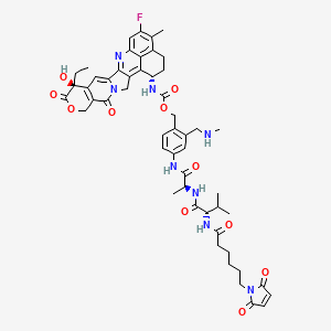 MC-VA-T-moiety(CH2-NH-CH3)-Exatecan