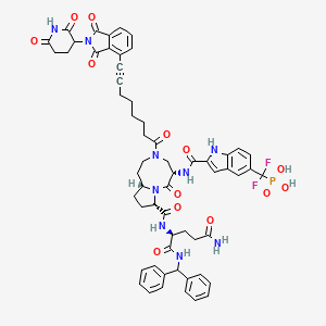 molecular formula C59H60F2N9O13P B12389348 PROTAC STAT3 degrader-2 