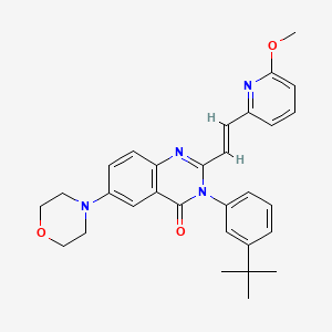 molecular formula C30H32N4O3 B12389351 Antiviral agent 36 