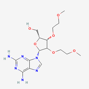 [(2R,3S,5R)-5-(2,6-diaminopurin-9-yl)-3,4-bis(2-methoxyethoxy)oxolan-2-yl]methanol