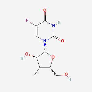 5-fluoro-1-[(2R,3S,5S)-3-hydroxy-5-(hydroxymethyl)-4-methyloxolan-2-yl]pyrimidine-2,4-dione