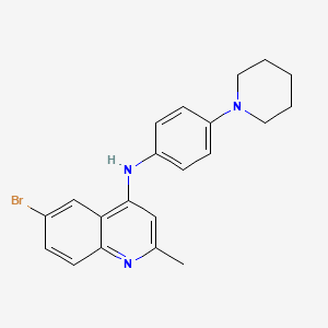 molecular formula C21H22BrN3 B12389430 MtInhA-IN-1 