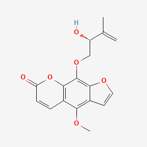 molecular formula C17H16O6 B12389439 9-[(2R)-2-hydroxy-3-methylbut-3-enoxy]-4-methoxyfuro[3,2-g]chromen-7-one 