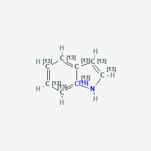 molecular formula C8H7N B12389444 Indole-13C8,15N 