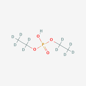 molecular formula C4H11O4P B12389453 Diethyl phosphate-d10-1 