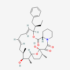 molecular formula C36H51NO7 B12389466 (3R,4E,7E,10R,11S,12R,13S,16R,17R,24aS)-11,17-dihydroxy-10,12,16-trimethyl-3-[(2R)-1-phenylbutan-2-yl]-6,9,10,11,12,13,14,15,16,17,22,23,24,24a-tetradecahydro-3H-13,17-epoxypyrido[2,1-c][1,4]oxazacyclohenicosine-1,18,19(21H)-trione 