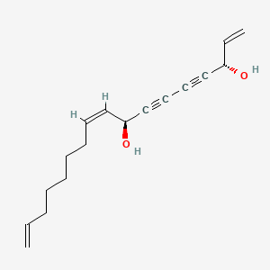 B1238948 1,9,16-Heptadecatriene-4,6-diyne-3,8-diol CAS No. 63898-22-6