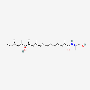 molecular formula C26H41NO3 B1238949 (12R,13R,16S)-13-hydroxy-N-[(2S)-1-hydroxypropan-2-yl]-2,10,12,14,16-pentamethyloctadeca-2,4,6,8,10,14-hexaenamide 