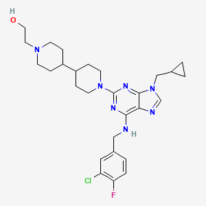 molecular formula C28H37ClFN7O B12389522 anti-TNBC agent-2 