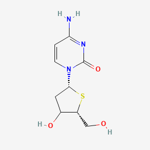 4-amino-1-[(2R,5R)-4-hydroxy-5-(hydroxymethyl)thiolan-2-yl]pyrimidin-2-one