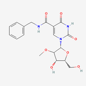 N-benzyl-1-[(2R,4S,5R)-4-hydroxy-5-(hydroxymethyl)-3-methoxyoxolan-2-yl]-2,4-dioxopyrimidine-5-carboxamide